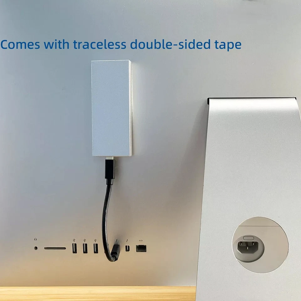 Thunderbolt 1 2 externes bootfähiges MacOS Laufwerk M.2 NVMe SSD Gehäuse für iMacqc1 - Bild 2 von 4