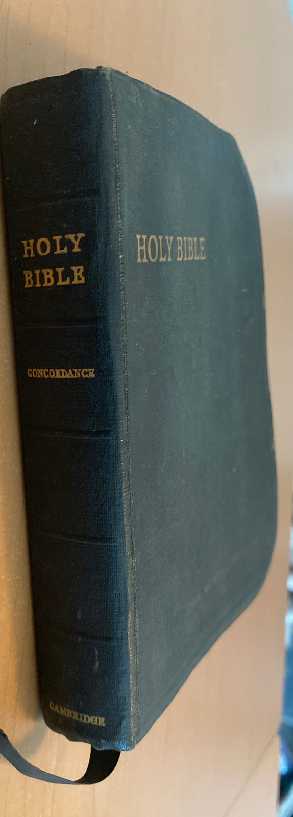 Vintage Cambridge University Pocket Holy Bible KJV Concordance Maps
