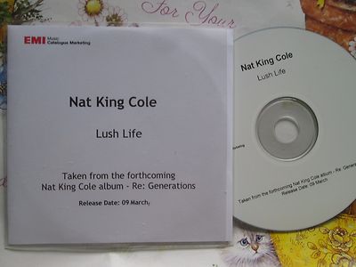 Nat King Cole Lush Life EMI Records CDr UK Promo CD Single