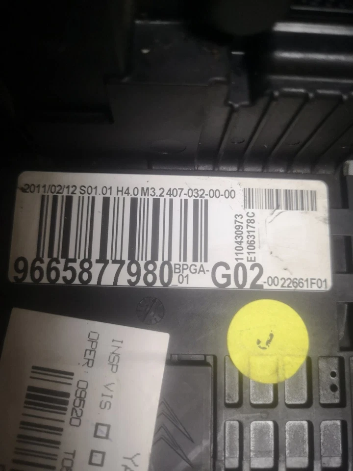 Caja Fusibles Administrador Batería Peugeot 508 9665877980 Foto 4 de 4