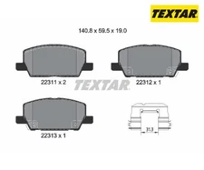 Brake pad set, disc brake Q + Textar 2231102 for Opel