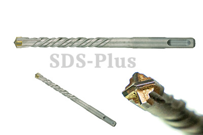 SDS PLUS Hammerbohrer Betonbohrer Steinbohrer Kreuzschneide vierschneidig