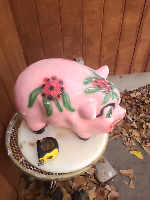 山本造船　CLASSIC PIG Giant Antique Vintage Carnival Prize Pig Piggy Bank Chalkware