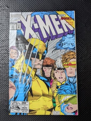 X-Men #11 Rare 2nd Print Pressman Variant (Marvel Comics 1992)  Silver Jim Lee