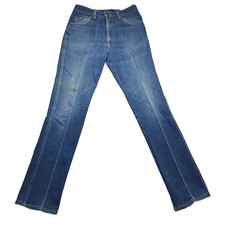 Vtg Lee Riders Mens fits 29x33 Blue Straight Leg Jeans USA 200 2046 Denim