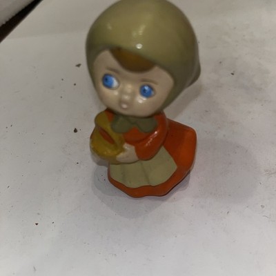 Sweet Girl Figurine Japanese Stoneware Figurine