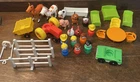 Vintage Fisher-Price LITTLE PEOPLE Farm Animals Accessories Lot Of 30 **READ