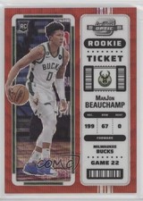 2022-23 Panini Contenders Optic Rookies Asia Red Wave Prizm MarJon Beauchamp w6f