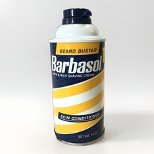 VTG Barbasol Thick Rich Shaving Cream Skin Conditioner Lanolin Beard Buster 11oz