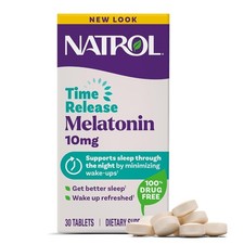 Natrol 10mg Time Release Melatonin Dietary Supplement 30 Count Unflavored