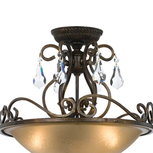 Crystorama Lighting Group 5010-CL-MWP Ashton 3 Light 17"W - Silver - Picture 7 of 8