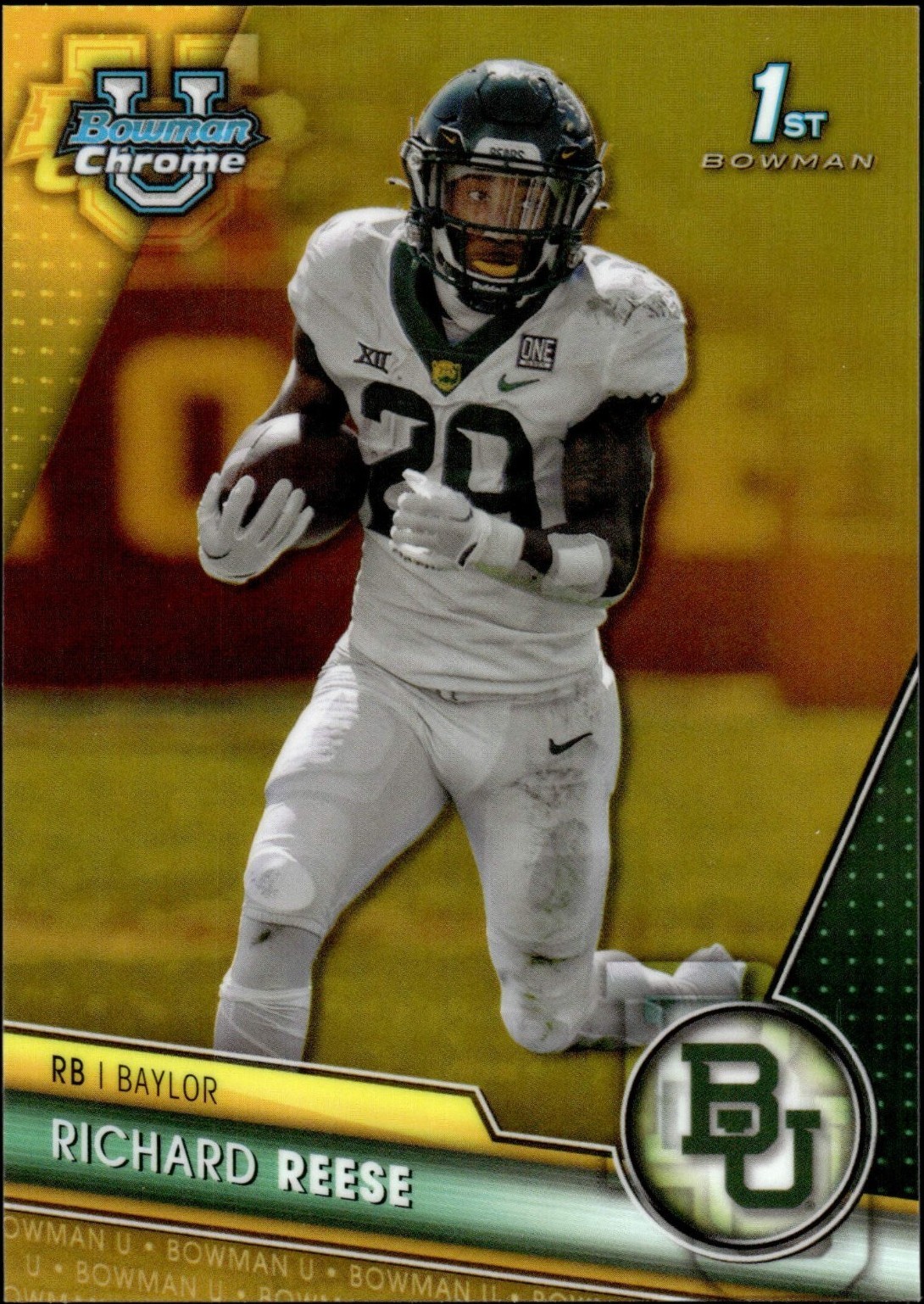 Cards Rich Rteese 2023 Bowman University Chrome - Richard Reese #83 Gold Refractor /50 ...