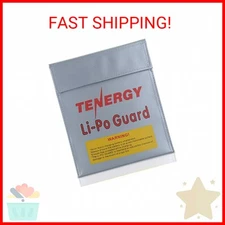 Tenergy Lipo Bag, Fire Retardant Lipo Battery Bag for Charging and Storage, 7x9i