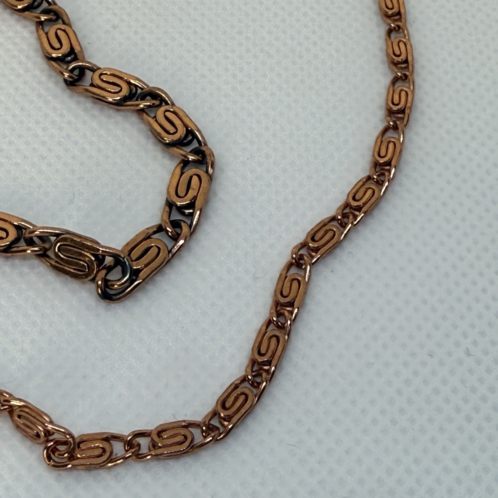 Swirl Link Solid Copper Bracelet/Necklace/Earring… - image 4
