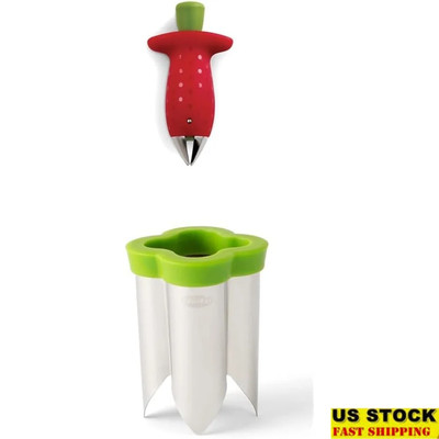 Perfect Strawberry Huller and Quickcore Pepper Corer Set Safe Kitchen Gadget Eas