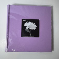 Pioneer Fabric Frame Cover Photo Album 200 Pockets for 4x6 Photos Purple NEW