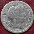 1893 O Barber Dime 10c Circulated Details #98141