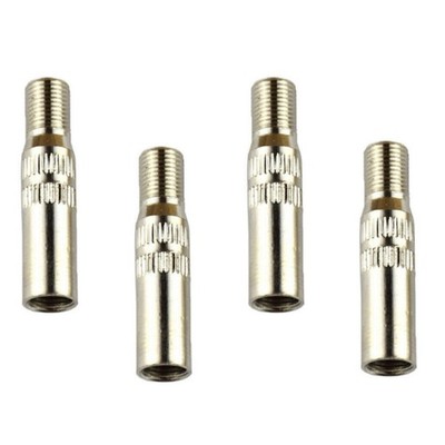 4PCS 39mm Chrome Tyre Wheel Valve Extension Caps Stem For Car Truck Van Parts]