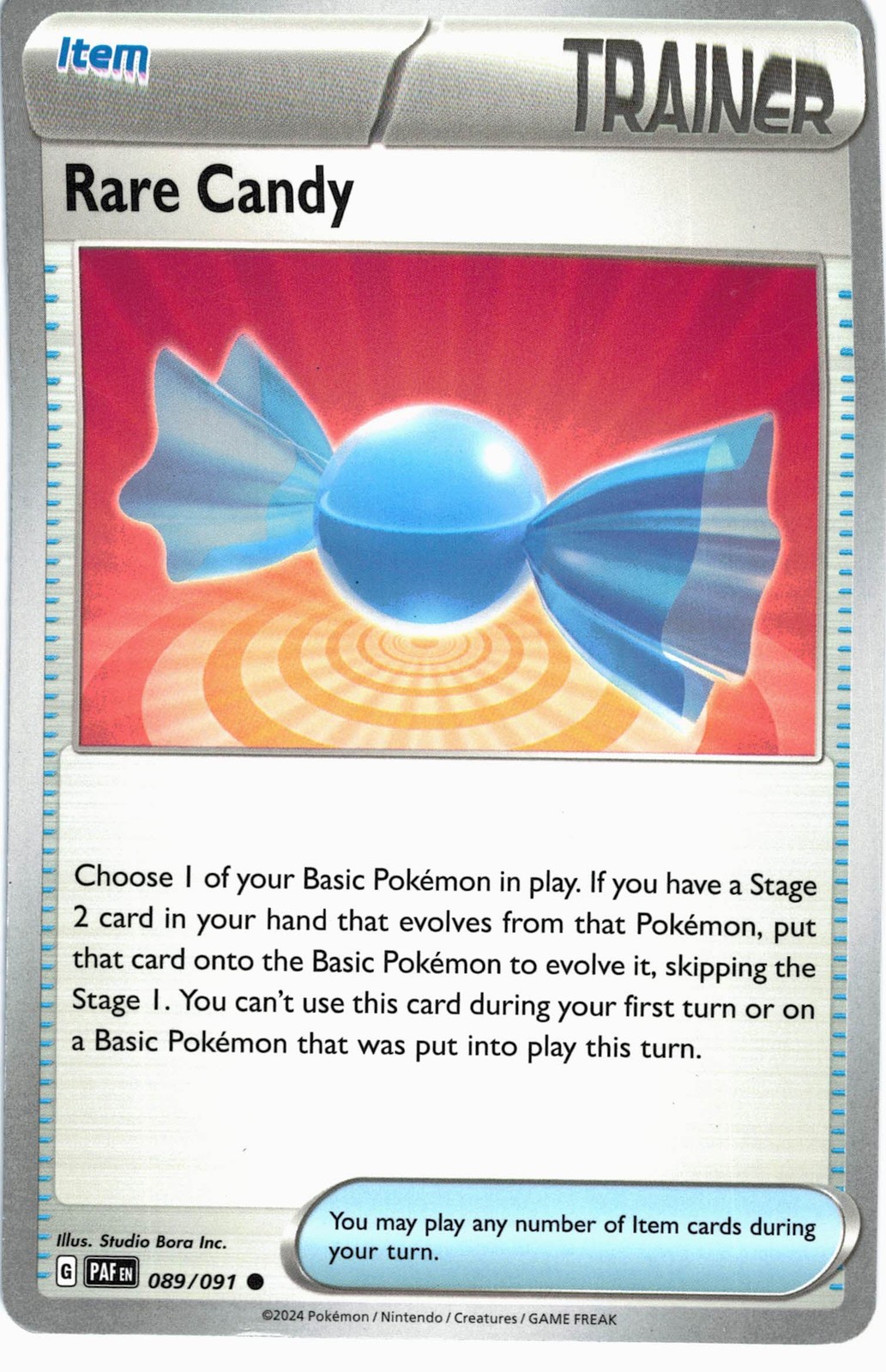 Rare Candy 089/091 Common SV: Paldean Fates Pokemon LP