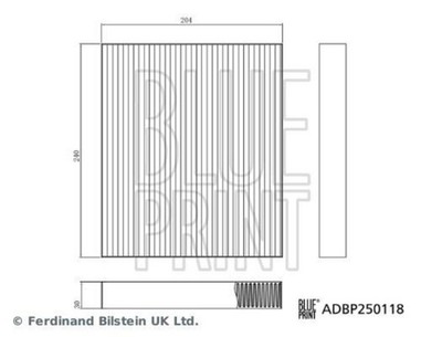 BLUE RPINT Interior Air Filter For BYD Seal Song Pro II 19-