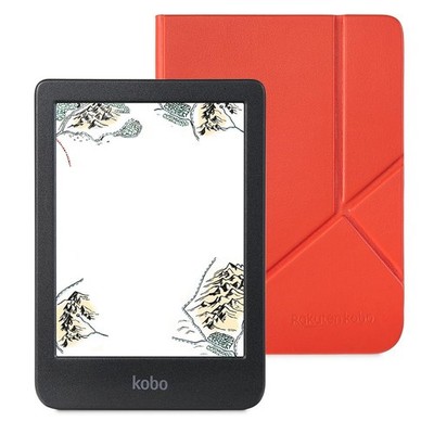 Kobo Clara Colour SleepCover (Cayenne Red) Bundle Color E-reader Tablet Eink