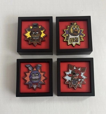FiGPiN FNAF Five Nights At Freddy s Series 2 - 4 Common Pins Freddy Foxy Chica