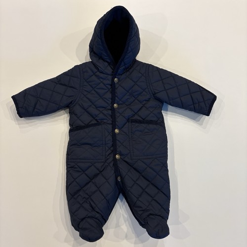 Ralph Lauren Gr. 3 Monate (3M) Baby gesteppter Winter Schneeanzug Fleece gefüttert - Bild 1 von 7