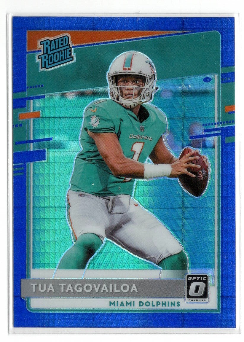 2020 Panini Donruss Optic Rated Rookie #152 Tua Tagovailoa Blue Hyper Prizm | SP