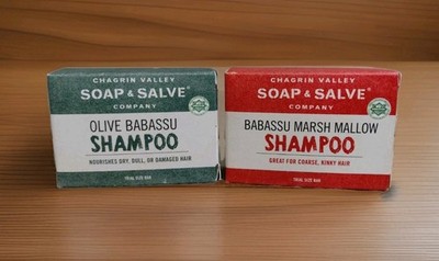 Chagrin Valley Soap & Salve Olive Oil Marsh Mallow Babassu Organic Shampoo Bars