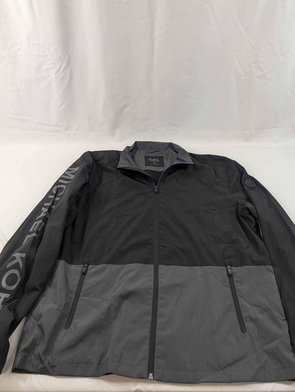 Michael Kors Performance Zip Up Jacket Black Gray… - image 4