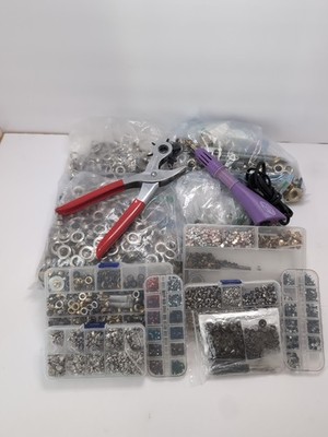 Complete Crafting & Sewing Kit: Heavy Duty Hole Punch Plier + Hotfix Applicator