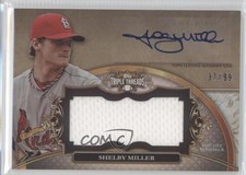2013 Topps Triple Threads Unity Jumbo Relics 37/99 Shelby Miller Auto 2u3