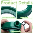 2 Pcs Ring Water Sprinkler, Heavy Duty Plastic Lawn Ring Base Sprinkler ...