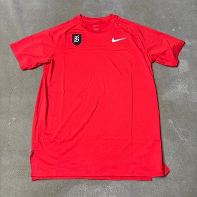 Nike Pro Elite Shirt Mens Medium Red Bowerman Track Club Running Dri-Fit *READ