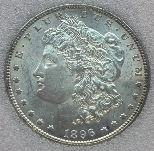 1896 Morgan Dollar MS63 PCGS 90% Silver