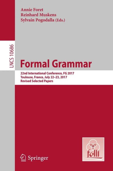 Annie Foret (U. A.) | Formal Grammar | Taschenbuch | Englisch (2018) | Xi-image