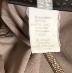 La Perla Lace Sheer Chemise Slip Lingerie Stretch Nylon Spandex Taupe Italy