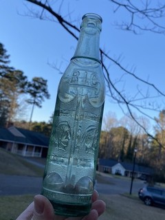 NICE ANTIQUE SPRINGFIELD MISSOURI ART DECO BIG CHIEF INDIAN PICTURE SODA BOTTLE