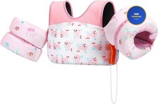 HeySplash Swim Vest for Kids, Toddler Pool Floaties Fit 22-30-40-50-60-66 Lbs,