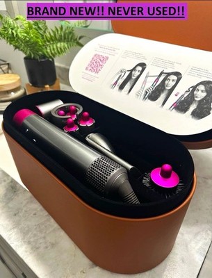 Dyson Airwrap Complete HS05 Nickel/Fuchsia Multi-Styler w/ Case, Diffuser