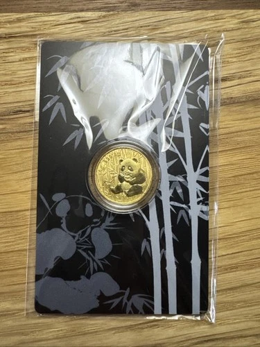 3 Gram .999 Silver Gold Gilded China Panda Tribute Medal in COA Card In Capsule!
