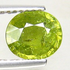 1.67Ct UNHEATED GREEEN DEMANTOID GARNET GEMSTONE FROM NAMIBIA