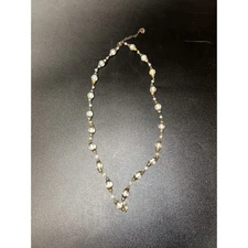Zad Jewelry Fashion Clear Embellished Brass Chain Necklace
