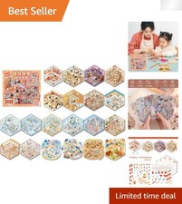 20 Sets of 3D Miniature Scene Stickers - Cute Cartoon Escapes for All Ages