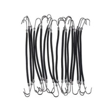 36 Pieces Elastic Hair Ties with Hook Clips - Ponytail Holders, Rubber Bungee...