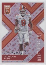 2018 Panini Elite Draft Picks Status Red Die-Cut Variation 22/49 Deon Cain 1b9b