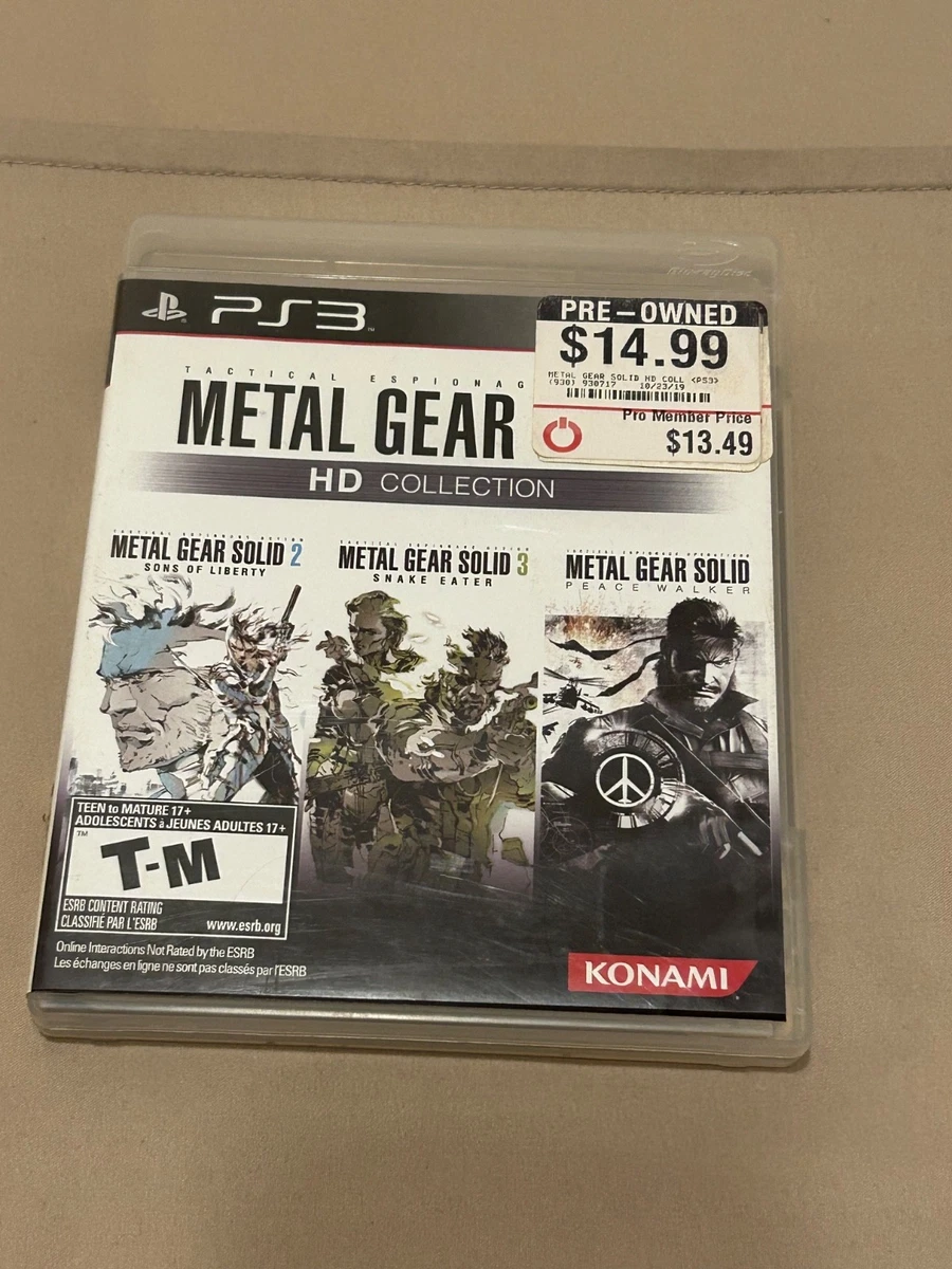 Metal Gear Solid HD Collection Sony PlayStation 3 Games for sale - eBay