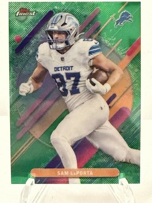 2025 Topps Finest Sam LaPorta Finest Performance Green Refractor 11/25 #275