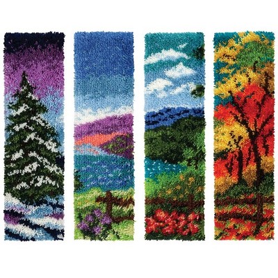 Herrschners  Scenic Seasons Banners Latch Hook Kit