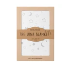 Petite Piccolo Luna Baby Blanket Moon & Stars 120x120cm Cotton NEW